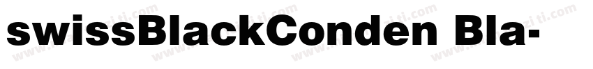 swissBlackConden Bla字体转换